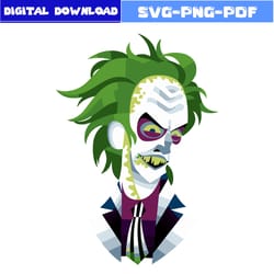 beetlejuice svg, beetlejuice face svg, beetlejuice halloween svg, horror movie svg, halloween svg, png pdf digital file