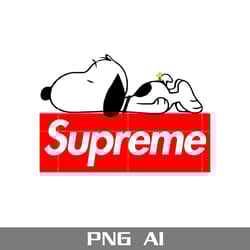 snoopy supreme png, supreme logo png, snoopy png, disney supreme png, ai digital file