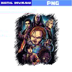 halloween chucky png, chucky png, halloween png, horror movie png, cartoon png, png digital file