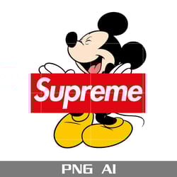supreme mickey png, supreme brands logo png, micky mouse png, cartoon supreme png, ai digital file