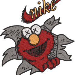 nike elmo embroidery design