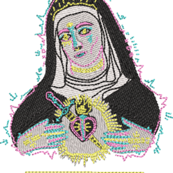 virgo embroidery design