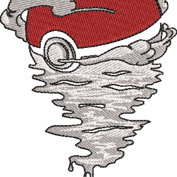 pokeball embroidery design