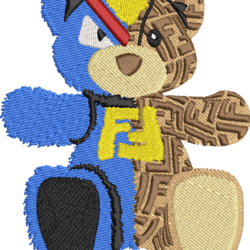 bear embroidery design