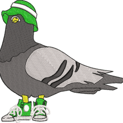 dove in panama embroidery design