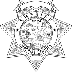imperial county sheriff, california sheriff star badge vector outline svg file, cnc laser engraving, cricut, cnc router