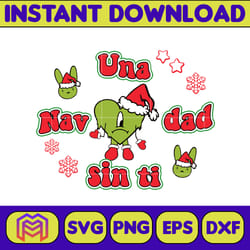 baby benito christmas svg, sin ti svg, bad bunny heart svg, svg, un navidad sin ti svg, bad bunny christmas