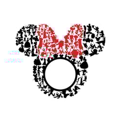 disney minnie mouse red bow svg, disney svg, minnie svg, mickey svg, minnie head svg, mickey lovers, walt disney svg, di