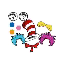 thing 1 thing 2 bundle svg, dr seuss svg, cat in the hat svg, dr seuss gifts, dr seuss shirt, thing 1 thing 2 svg, dr se