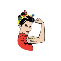 autism svg, official autism sister svg, files for silhouette, files for cricut, svg, dxf, eps, png instant download