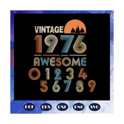 a dog in the book design pngvintage 1976 awesome svg, born in 1976, born in 1976, 44 years old, 44th birthday svg, birth