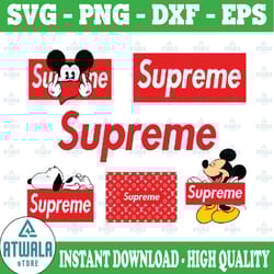 supreme fashion brand logo svg, designer brand logo svg, luxury brand logo svg, fashion brand logo cut file, fashion