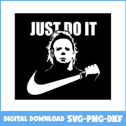 michael myers svg, nike logo svg, nike svg, scary movies svg, horror svg, horror movies svg, horror character svg