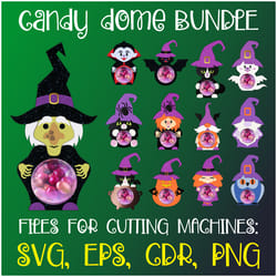 halloween candy dome bundle | paper craft templates
