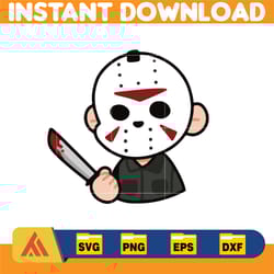 horror characters svg, cartoon horror png, svg, eps, dxf files, digital instant download (2)