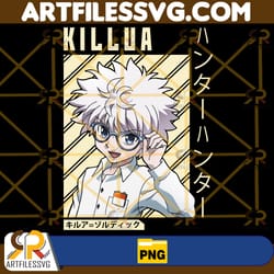 killua zoldyck png, anime png, japanese png, anime silhouette png, anime character, anime vector files, digital download