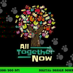all together now summer reading program 2023 hand books tree png, sublimation copy