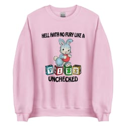 unchecked vibe unisex sweatshirttiktoktrend,grimace,milkshake,funny meme