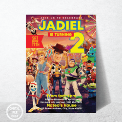 personalized file toy story birthday invitation | two infinity and beyond birthday invitation | toy story| digital png