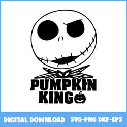 jack skellington pumpkin king svg, jack skellington svg, skeleton svg, pumpin svg, halloween svg, png eps dxf file