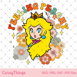retro peach princess mario feeling peachy png, super mario b