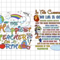 bundle happiest teacher on earth png, first day of school, back to school p