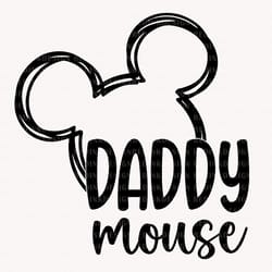 daddy mouse svg, fathers day svg, dad svg, happy fathers day svg