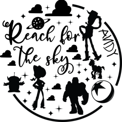 reach for the sky svg, disney svg, disney castle svg, mickey minnie, disney magic svg, disney svg file for cricut