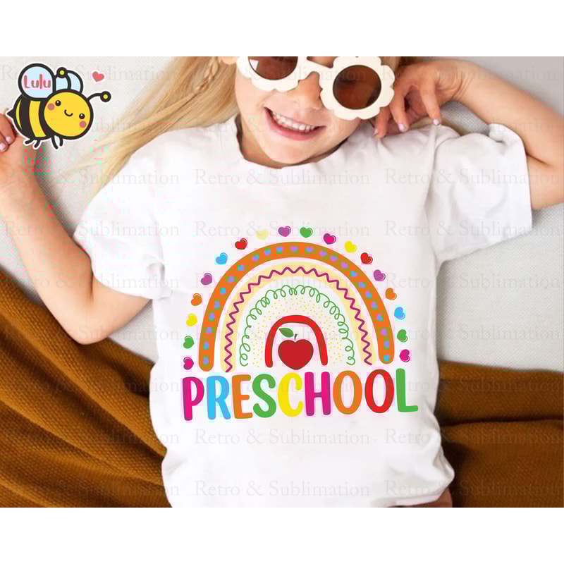 Preschool Rainbow Svg, First Day Of School Svg, Back To School Svg, Preschool Svg, Boho Rainbow Svg File for Cricut, Gifts For Student - 3.jpg