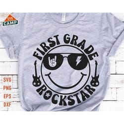 first grade rockstar svg, first grade graduation svg, last day of school svg, 1st grade svg, end of school svg, 1st grad