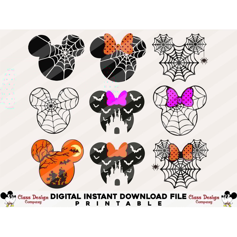 Halloween SVG Bundle, Mouse Head SVG, Halloween Sublimation svg, Halloween Cartoon svg, Mickey Halloween svg, Minniee Halloween svg, png - 1.jpg