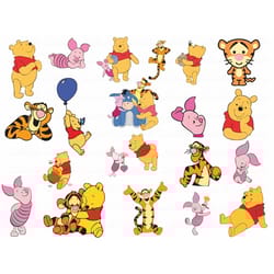 winnie the pooh layered svg, winnie the pooh png, pooh svg bundle, winnie the pooh cricut, tigger eeyore and piglet fil