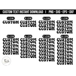 Custom Wavy Text Svg, Custom wavy letters svg, custom wavy font svg, custom wavy stacked svg, custom wavy font, custom w