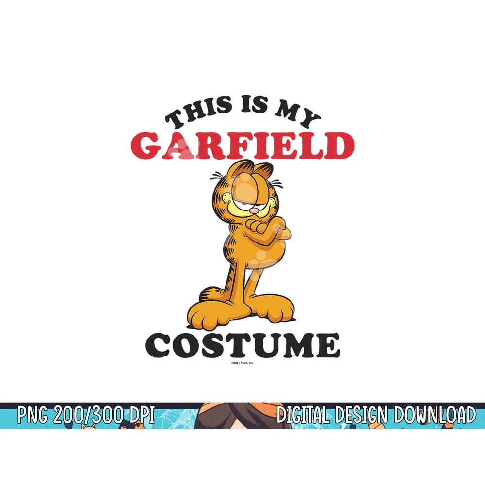 Garfield Halloween This Is My Garfield Costume png, sublimation copy.jpg