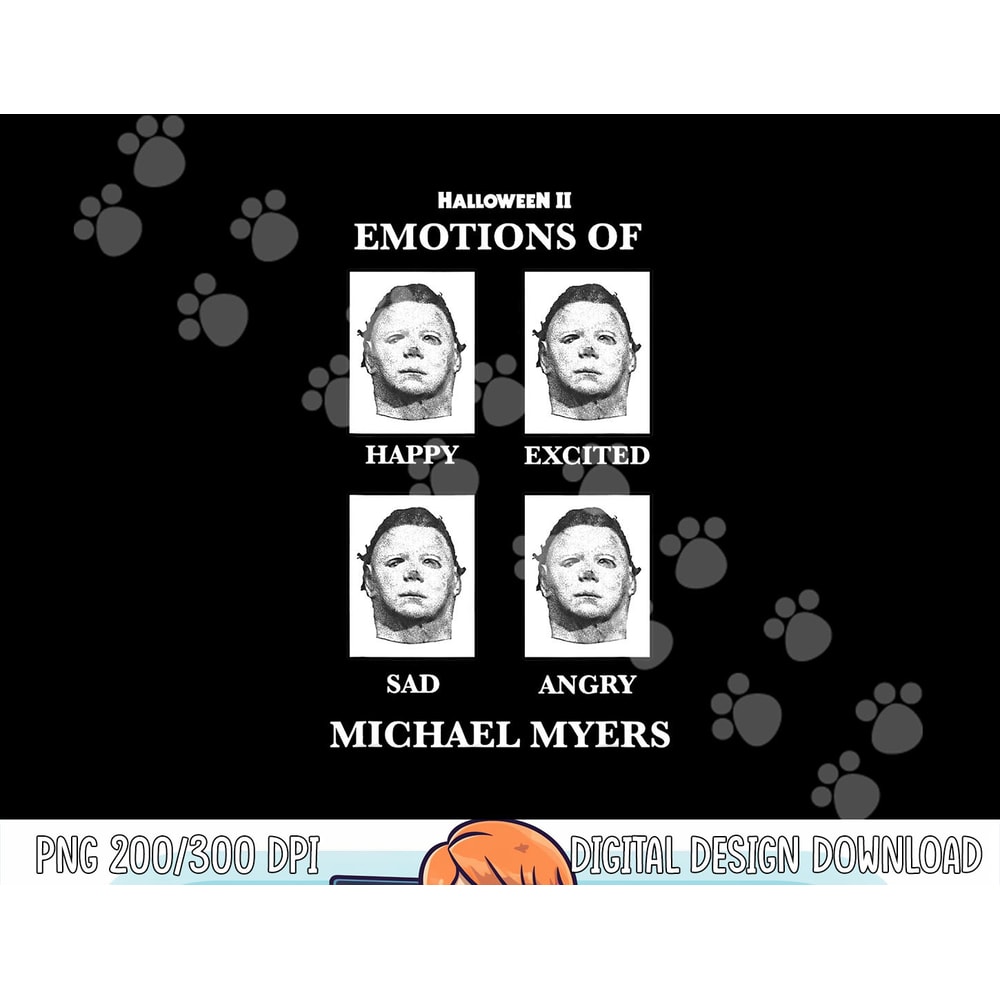Halloween 2 Emotions Of Michael Myers png,sublimation copy.jpg