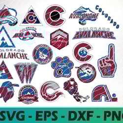 colorado avalanche logo, bundle logo, svg, png, eps, dxf hockey teams svg