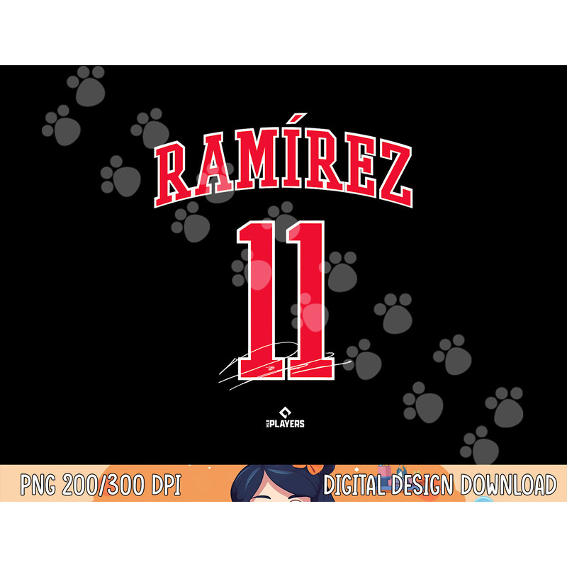 Jose Ramirez Cleveland Baseball Player MLBPA Baseball Fan png,sublimation.jpg