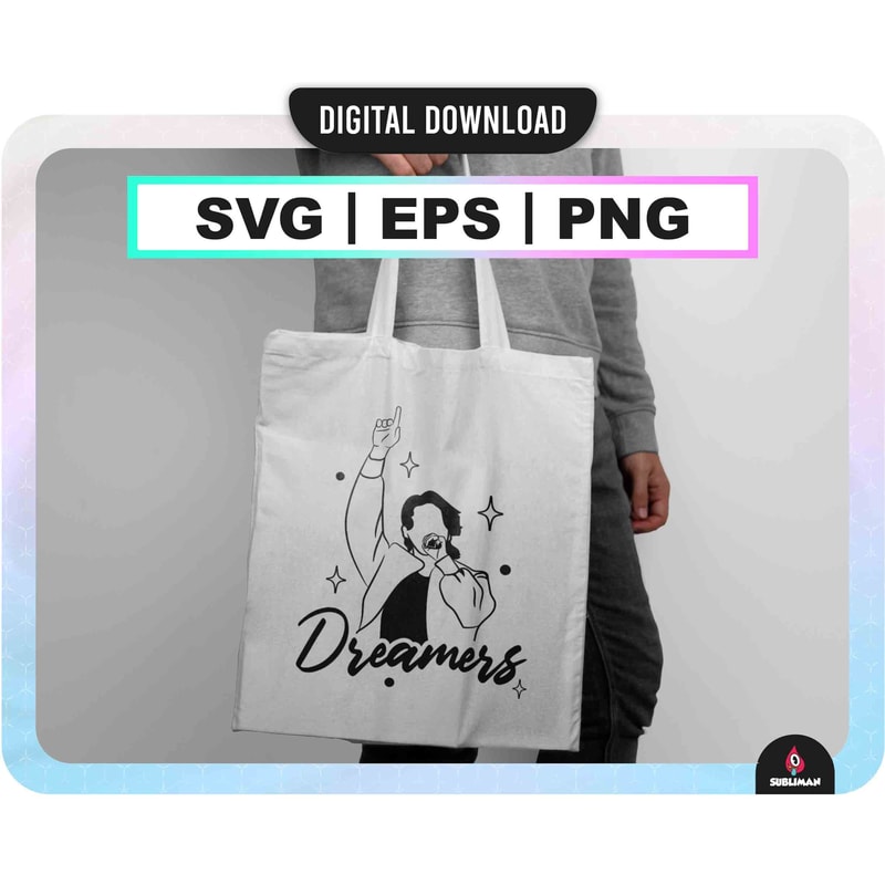 BTS Jungkook Dreamers Svg Kpop Star PNG BTS army printable decal Vector files for Cricut - 2.jpg