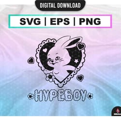 hype boy svg, eps, png , newjeans kpop svg , newjeans decal printable , vector files for cricut