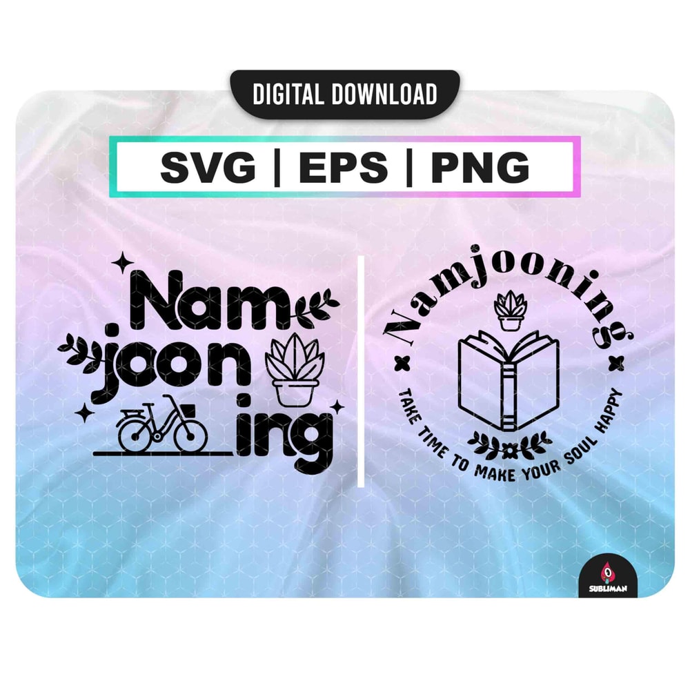 Namjooning Svg Kpop Star PNG BTS RM Stickers Vector files for Cricut - 1.jpg