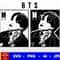BTS Jimin Stencil Svg, Png, Ai Digital Download cut file template for Cricut silhouette vector - 1.jpg