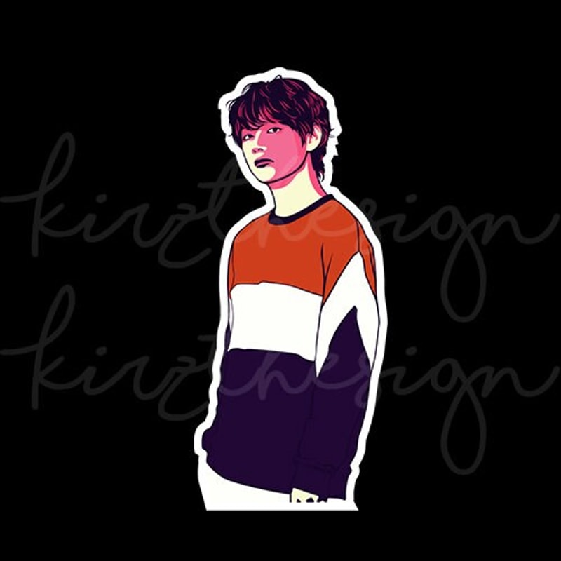 BTS Taehyung (V) Svg, Png, Ai Digital Download Vector for Poster PrintWall Decor - 2.jpg