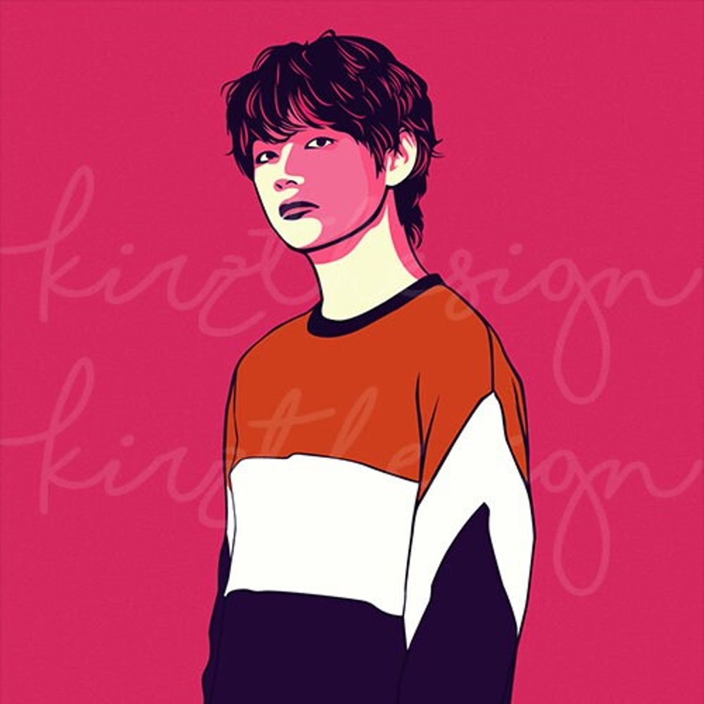 BTS Taehyung (V) Svg, Png, Ai Digital Download Vector for Poster PrintWall Decor - 3.jpg