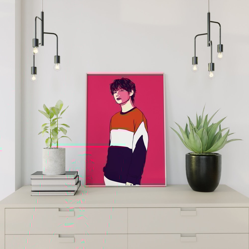 BTS Taehyung (V) Svg, Png, Ai Digital Download Vector for Poster PrintWall Decor - 4.jpg