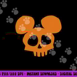 disney mickey mouse skull halloween png, sublimation copy