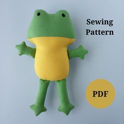 Frog Stuffed Animal Pattern And Sewing Tutorial