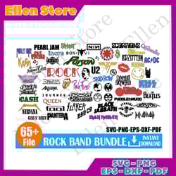 rock band svg bundle