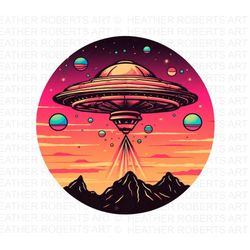 Psychedelic Spaceship, Spaceship Png, Alien Png,Astronomy PNG,Psychedelic png Decor,Psychedelic Art,Psychedelic Wall Art