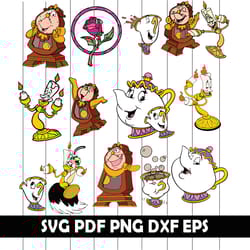 beauty and the beast svg, beauty and the beast png, beauty and the beast eps, beauty and the beast clipart, beauty beast