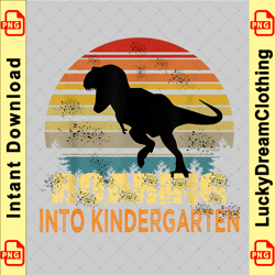 roaring into kindergarten dinosaur 1st day back to school